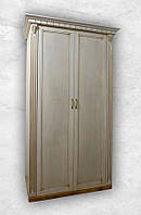 Шкаф 2-х дверная Микс мебель Фридом слоновая кость / патина золото