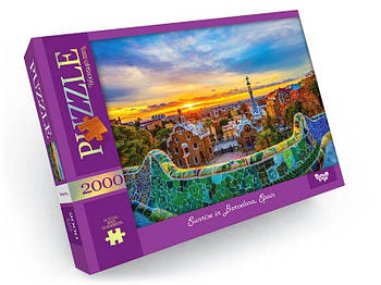 Пазли №2 "Схід сонця у Барселоні. Іспанія" C2000-01-02 G-Rich