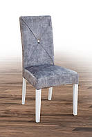 Деревянный обеденный стул Микс мебель Димас белый + серый