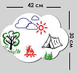Магнітна дошка на холодильник, маркерна хмарка, фото 2