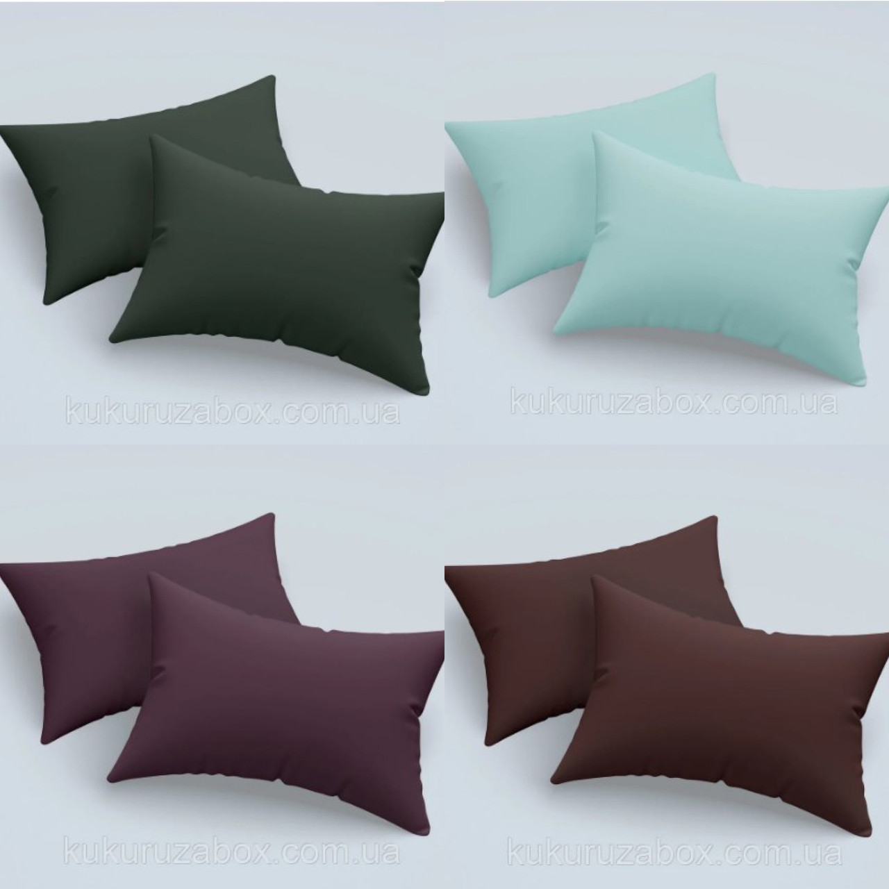 Наволочка 50х70 кольорова з бязі голд | від 2х шт., фото 1