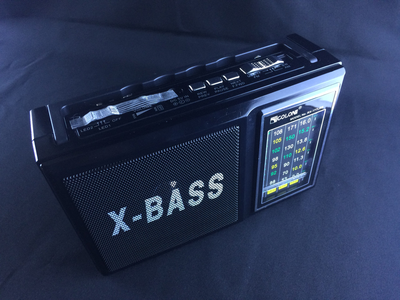 Сучасний Радіо Ліхтар Golon RX 166 LED, фото 1