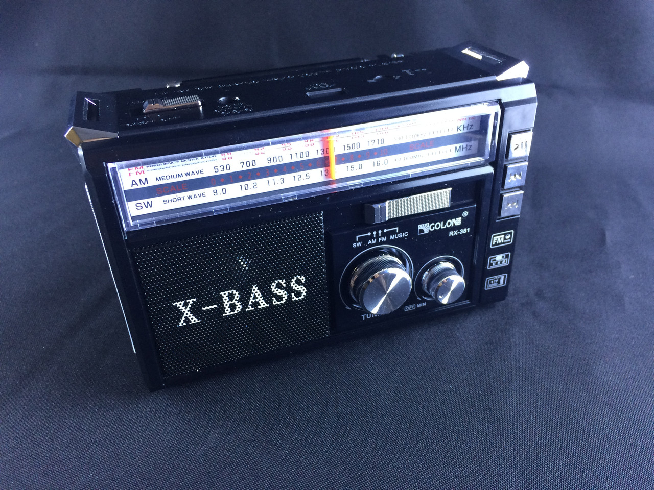 Сучасний Радіоприймач GOLON RX-381 з mp3 програвачем і ліхтариком, фото 1