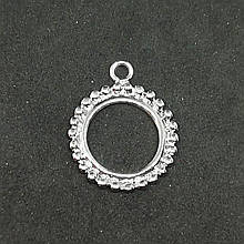 Кулон підвіска металевий Античне срібло 23 мм паковання 20 шт