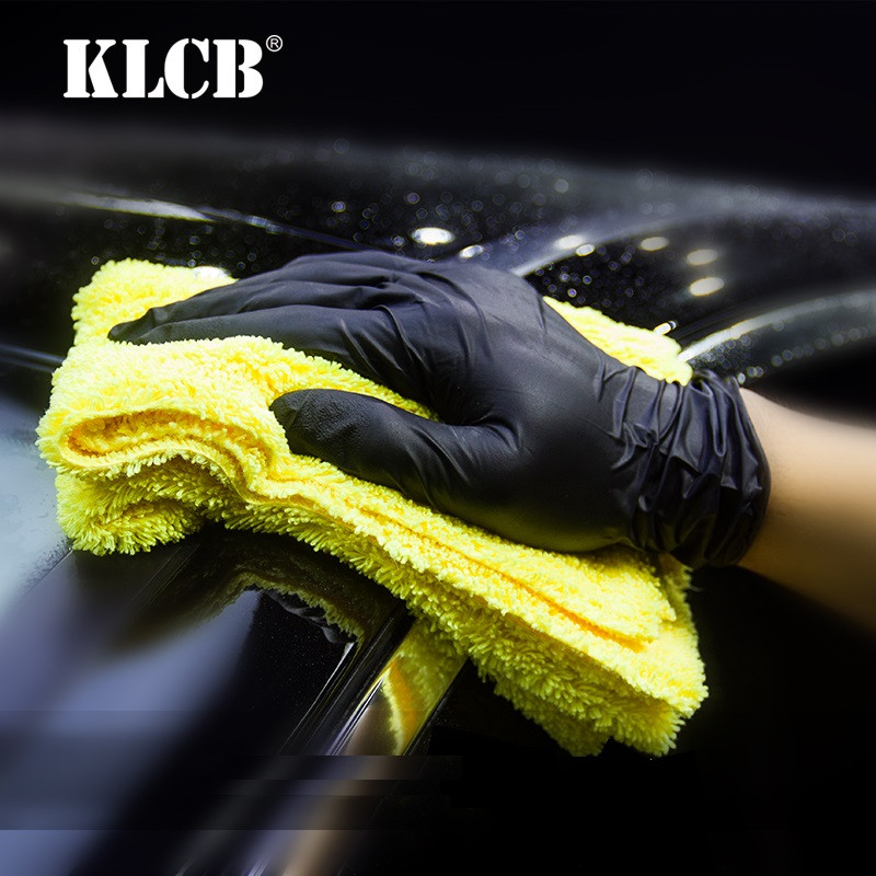 Мікрофібровий рушник двосторонній жовтий KLCB Towel yellow 40*60см, фото 1