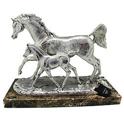 Фігура з кераміки колекційна ручна робота Anglada «Кінь з лошам» Іспанія, h-30х40х18 см (417Pa)