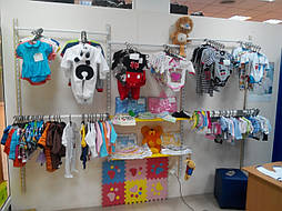 Торгове обладнання для магазину дитячого одягу 1 секція