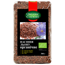 Насіння Льону ORGANIC COUNTRY 300г