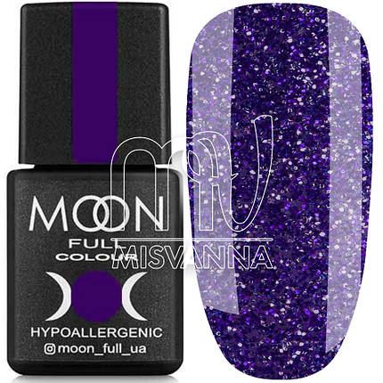 Гель лак MOON FULL color Gel polish, 8 мл №318 фіолетовий з шиммером, фото 1