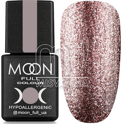 Гель лак MOON FULL color Gel polish, 8 мл №320 темний рожевий з блискітками, фото 1
