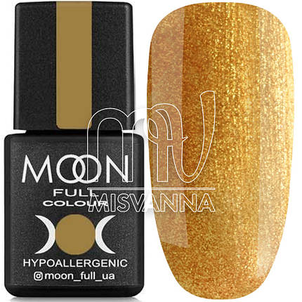 Гель лак MOON FULL color Gel polish, 8 мл №326 золотий з блискітками, фото 1