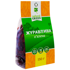 В'ялена журавлина, Natural green 150г