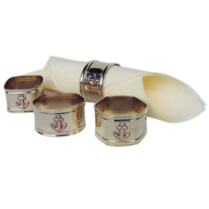 Морський сувенір кільця для серветок 4 шт., Sea Club, фото 1