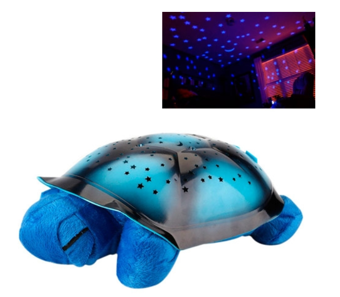 Музичний нічник - проектор зоряного неба Turtle Night Sky Рожевий (KG-156)