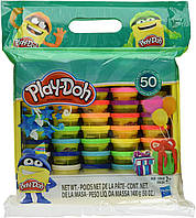 Набор теста для лепки Play Doh 50 баночек Potes de Diversao Плей До 1,41 кг 50 банок (E2548)