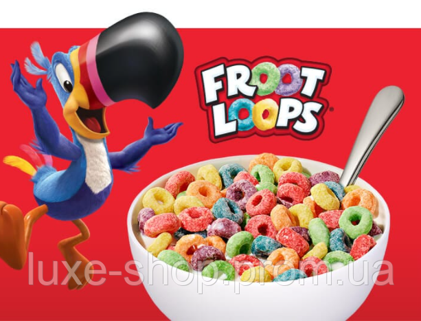 Kellogg's Froot Loops - Хлопья Фруктовые колечки, Готовый завтрак Фрут ...