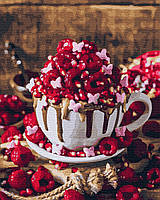 Акційна Картина за номерами Малиновий десерт (BK-GX37848) 40 х 50 см