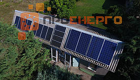 Гибридная солнечная станция 10 кВт поселок Лески 3