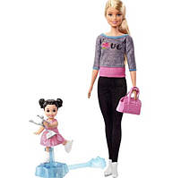 Лялька Барбі Тренер по фігурному катанню — Barbie Ice Skating Coach Doll&Playset