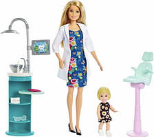 Лялька Барбі стоматолог — Barbie Dentist Doll & Playset