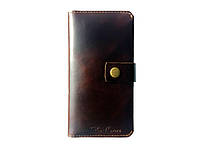 Женский кошелёк из натуральной мягкой кожи "полулак" Pro-Covers KU-5 (коричневый)