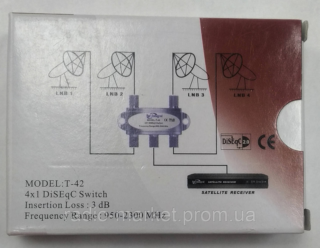 DiSEqC 4x1 Sat-Integral T-42 - фото 3 - id-p730194449