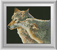 Алмазная мозаика "Поцелуй волка" Dream Art в коробке 30222