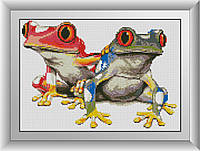 Алмазна мозаїка "Барвисті жаби" Dream Art в коробці 30362