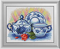 Алмазна мозаїка "Кухонний натюрморт (гжель)" Dream Art в коробці 30511