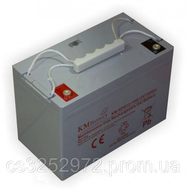 Гелева акумуляторна батарея KM Battery KM-NPG12-100