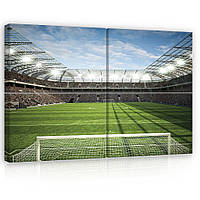 Модульная картина на холсте 4x60х40 см Футбольный стадион (PS11798S10)