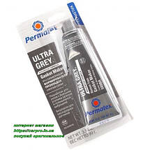 Високотемпературний сірий формувач прокладок Permatex Ultra Grey RTV Silicone Gasket Maker, фото 3