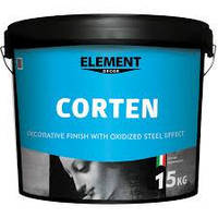 Декоративное покрытие Element Decor CORTEN с эффектом окисленной стали 15 кг