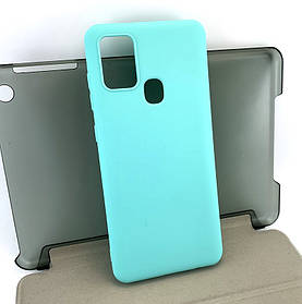 Чохол для Samsung A21s, A217 накладка захисний силіконовий Silicone Cover чорний