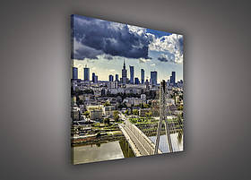 Картина на полотні 100х75 см Велике світле місто (PP484O1)