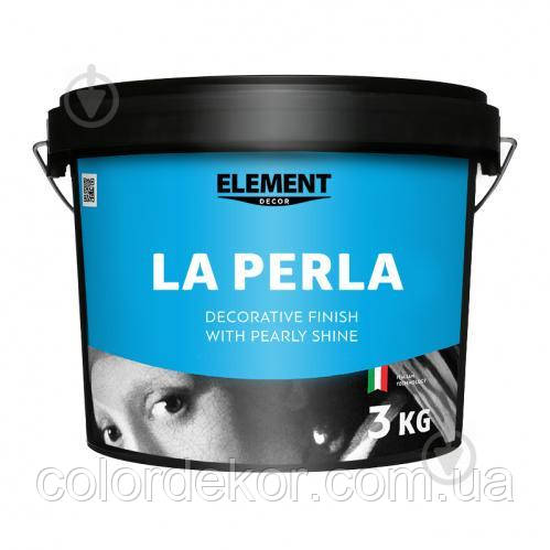 Декоративне покриття La Perla Element Decor з перламутровим блиском 3 кг