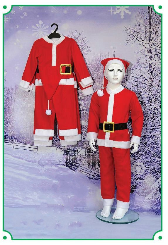 Новорічні дитячі костюми Діда Мороза маленькі розміри