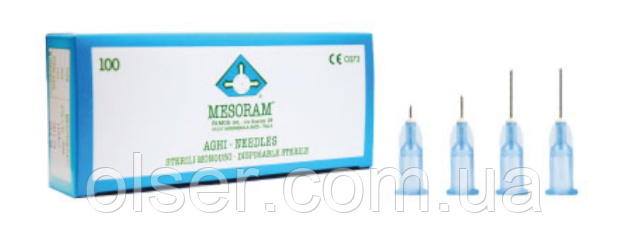 Mesoram 27G 0.4*4 mm голки для мезотерапії