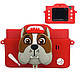 Дитячий цифровий фотоапарат Smart Kids TOY G16 DOG PUPPY Червоний 2 камери 40MP HD екран, фото 4