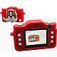 Дитячий цифровий фотоапарат Smart Kids TOY G16 DOG PUPPY Червоний 2 камери 40MP HD екран, фото 8