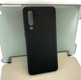 Чохол для Huawei P30 накладка на бампер захисний силіконовий чорний