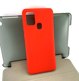 Чохол для Samsung A21s, A217 накладка захисний силіконовий Silicone Cover чорний