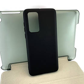 Чохол для Huawei P40 накладка протиударний бампер силіконовий чорний