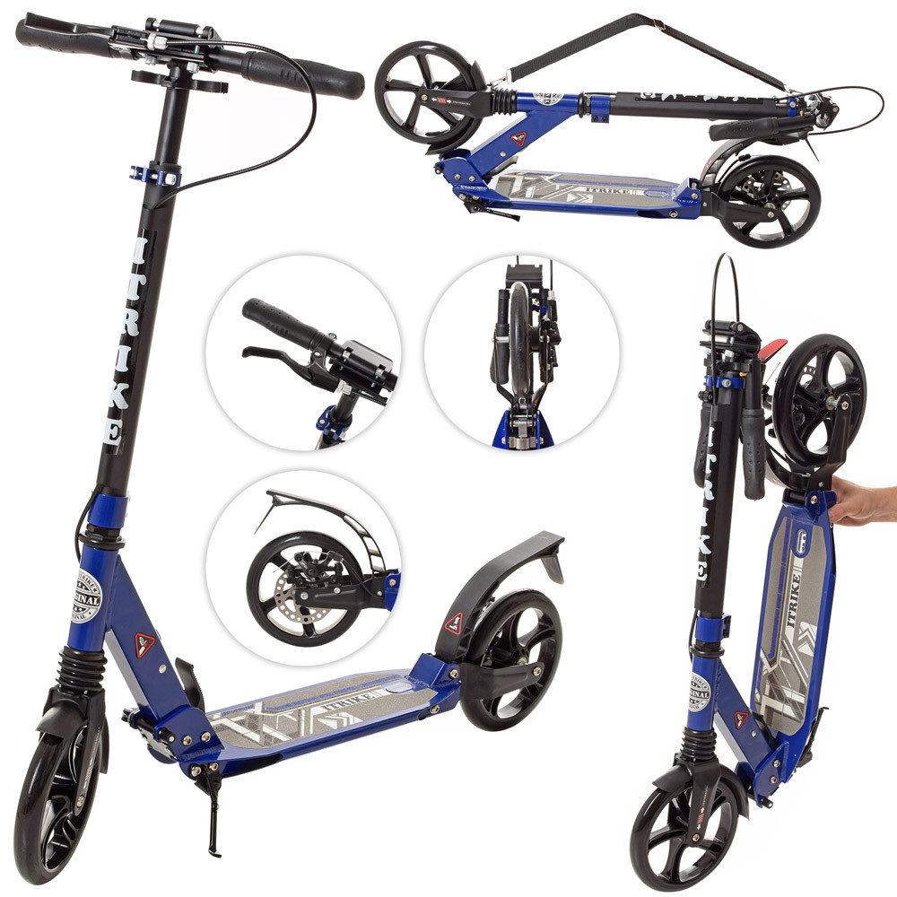 Двоколісний Самокат Американський бренд з Дисковим гальмом. На вік 7-16 років. Код: 2-018-8-BL