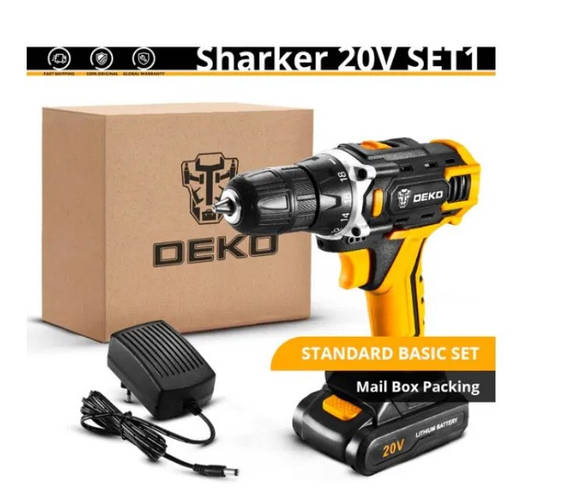 Аккумуляторный шуруповёрт DEKO 20В DKCD20FU-LI Deko, цена 1380 грн ...