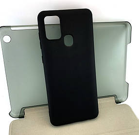Чохол для Samsung A21s, A217 накладка захисний силіконовий Silicone Cover чорний