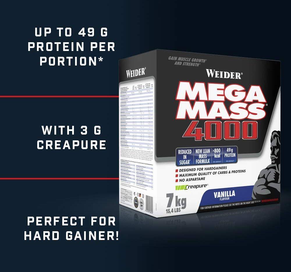 Купить Weider Mega Mass 4000 7000g, цена 5187 ₴ — Prom.ua (ID#76875014)