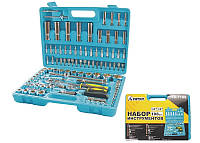 Набір насадок торцевих ТИТУЛ 78-7108 (CrV 1/4" і 1/2" з тріскачкою 24 зуба, 108 шт в кейсі)