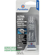 Високотемпературний сірий формувач прокладок Permatex Ultra Grey RTV Silicone Gasket Maker, фото 2