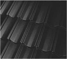 Модульна металочерепиця Novatik Metal Classic Duo МАТ Voestalpine 0,5 мм RAL 8019, фото 4